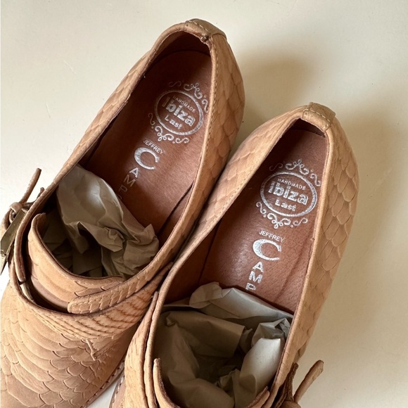 Jeffrey Campbell Croc Embossed Leather Loafers Size 9.5 - Picture 6 of 8